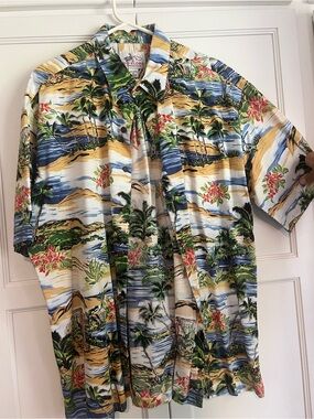 Aloha Classic Tropical Print Button-Down Shirt — Multicolor